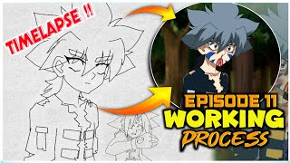 Episode 11's  Little Working Process | TIME LAPSE | Episode 11 Release date ? | ANIME RISER |