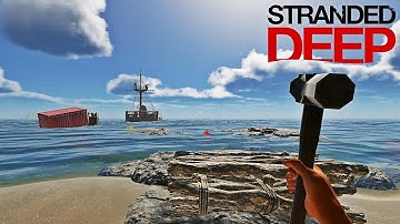 Stranded Deep - Building A Raft & Preparing to Travel to A *New* Island!!! Ep. 3