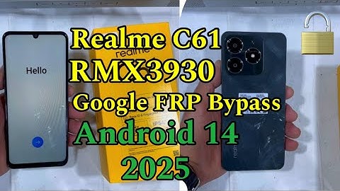 Realme C61 RMX3930 Google FRP Bypass Without Pc Android 14 2025