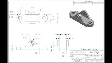 Solid Edge Tutorial - Practice for Beginners # 2