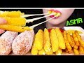 ASMR MOZZARELLA CHEESE STICK, CHEESY CORN DOG, FRIES 모짜렐라 치즈스틱, 치즈 핫도그, 감자튀김 먹방 EATING SOUNDS