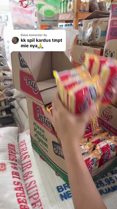 Cara Membuat Rak Display mie instan dari Kardus  #warungsembako #TipsWarungKelontong #fypシ