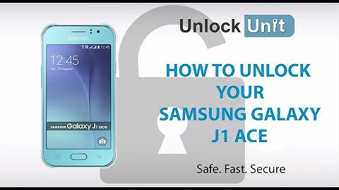 HOW TO UNLOCK Samsung Galaxy J1 Ace