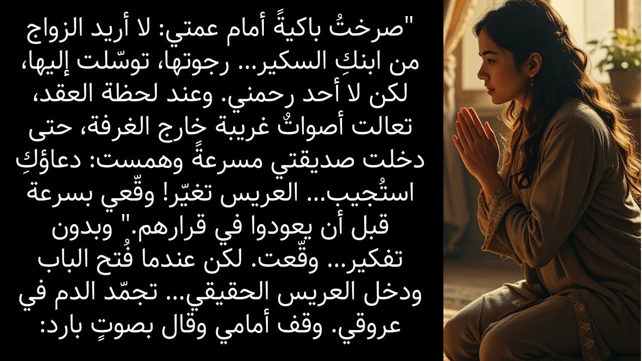 وقّعت على الزواج دون أن أعرف العريس… وحين دخل الغرفة، صُدمت بالوجه الذي لم أتخيّله أبداً!