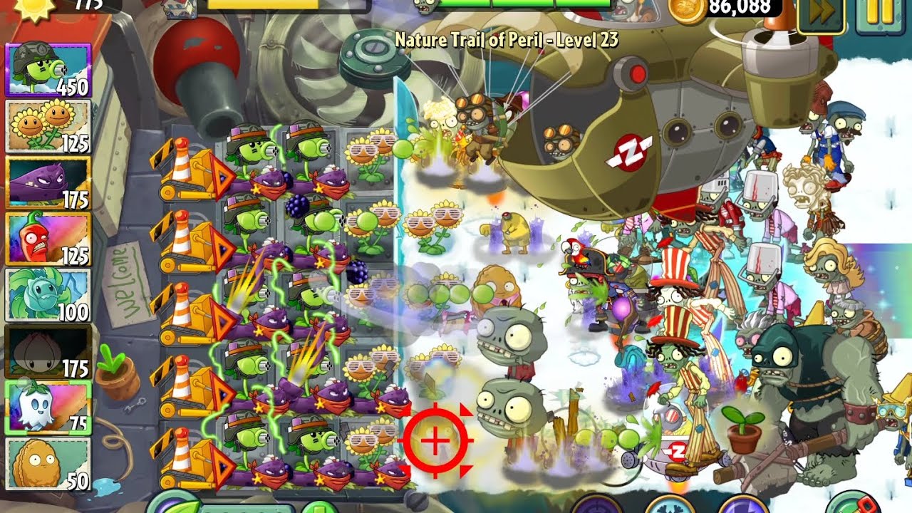 Nature Trail Of Peril [ 1.4.2  ]Level 21- 25 | Pvz2 reflourished Endless Zone by Teogaming201