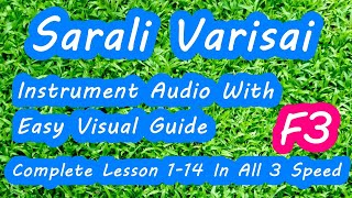 n53 F3 Classic Vocal Lesson - Sarali Varisai 1-14 - All 3 Speed - MayaMalavaGoula @ Bhairavi