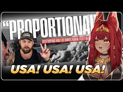 VTuber First Time Reacts - The Fat Electrician. America Obliterates Half Of Iran's Navy In 8 Hours!