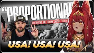 VTuber First Time Reacts - The Fat Electrician. America Obliterates Half Of Iran's Navy In 8 Hours!