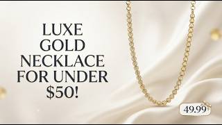 EverTrue Bronzella Milano Shell Luxe Necklace 18K YG Plated