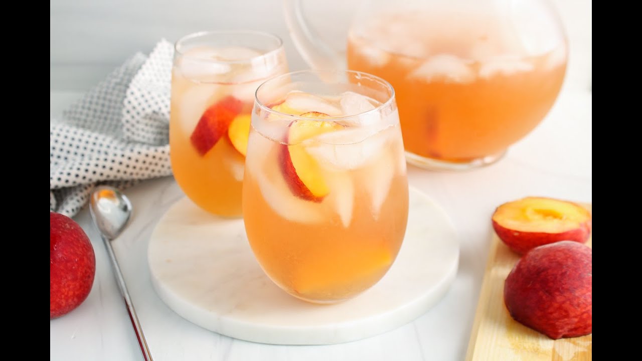 Homemade Peach Green Tea (Easy recipe - V+GF)