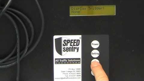 How to use the SPEEDsentry Radar Speed Display Sign Onboard Buttons