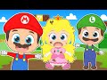 FIVE LITTLE BABIES 🎮 With Mario and his friends 🎵 Songs for kids