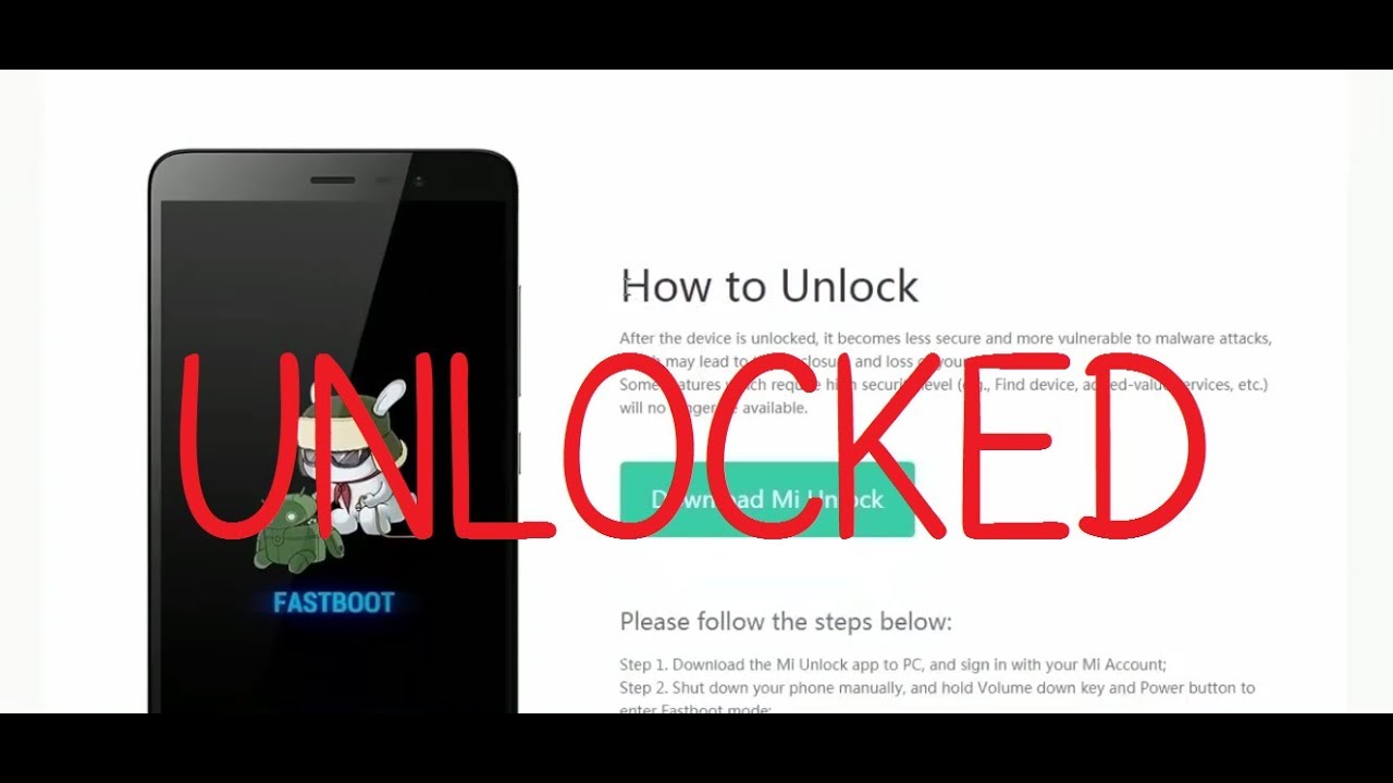 Unlock Redmi 3s