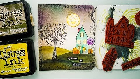 Art Journal Page with Distress Inks
