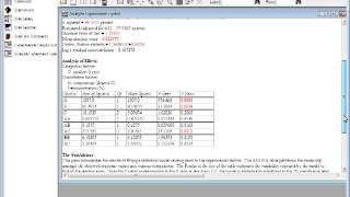 Statgraphics StatAdvisor Profile