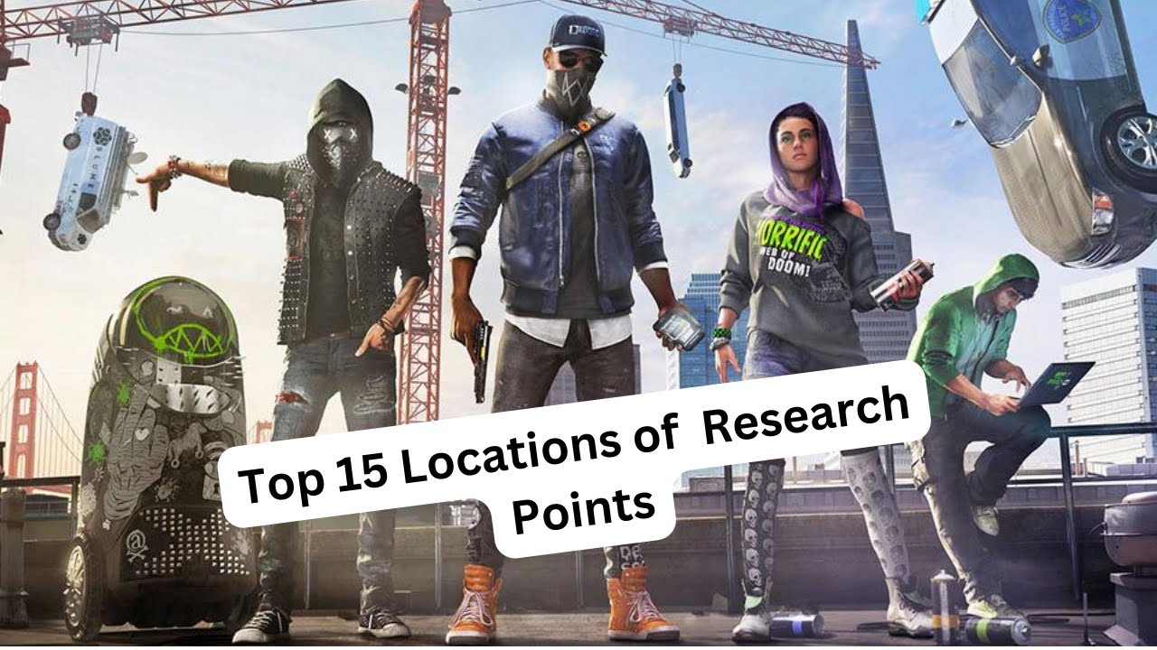 Top 15 Locations Of Research Points in Watch Dogs 2 || No Commentary ||