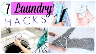 7 HACKS for Making Doing Laundry EASIER & FASTER!!!