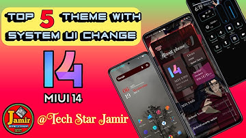 Top 5 Miui theme with system ui change for Redmi - Poco Device! Cool icon pack 🌈 @TechStarJamir