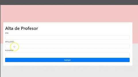 Laravel. Insertar datos. Vista