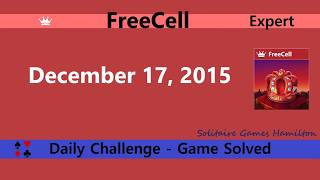 Microsoft Solitaire Collection | FreeCell Expert - December 17, 2015 | Daily Challenges