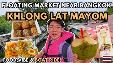 Khlong Lat Mayom Floating Market 🇹🇭 | Bangkok’s Most Authentic Floating Market Experience!