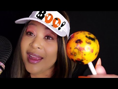 ASMR 👻Trick or Treat😜 Lollipop Relaxing Sounds For Sleep