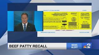 Over 15000 pounds of beef patty recalled for possible plastic contamination