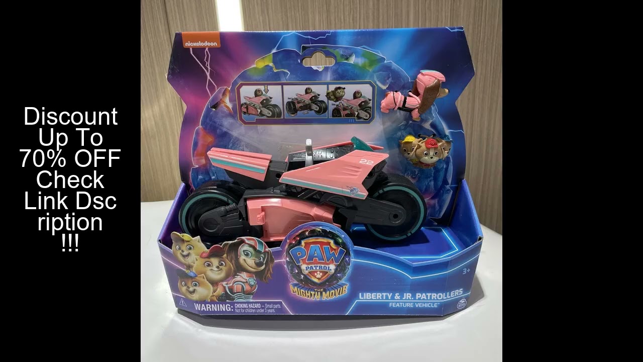 100% Original Paw Patrol Mighty Movie Liberty & Poms JR. Patrollers Rescue Figures Action Figure Bir