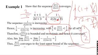 Convergence properties of sequence