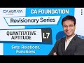 Ca foundation revisionary series  qa  l7  sets relations functions  ca nishant kumar