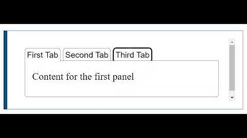Accessible tabbed interface (NVDA screen reader demo)