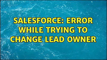 Salesforce: Error while trying to change lead owner