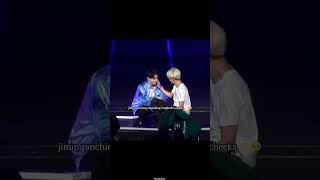 Jimin Pinchingsquishing Jungkooks Cheeks