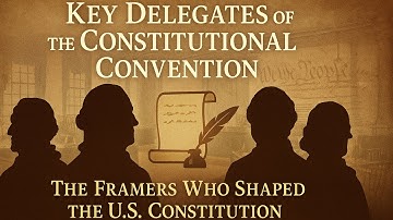 Key Delegates of the Constitutional Convention: The Framers Who Shaped the U.S. Constitution