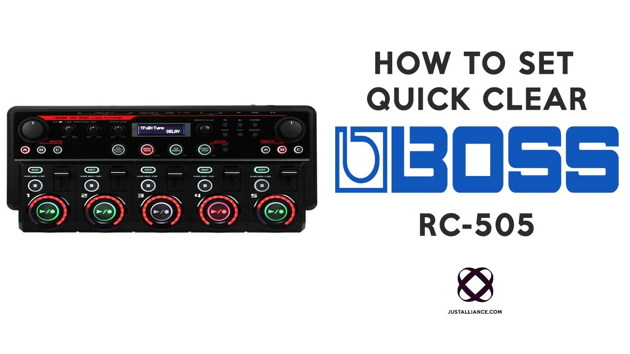 BOSS RC-505: How To Set Quick Clear