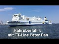 Mit der Fähre Peter Pan nach Schweden