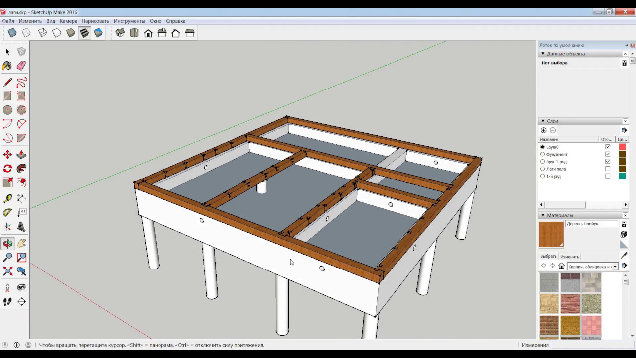3д модели бань в программе SketchUp - 3 разных варианта исполнения Проектировани