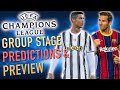 2020-21 Champions League Preview (& Group Stage Predictions)