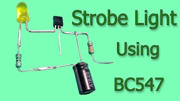 Strobe light effect with 1 transistor