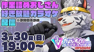 【JOYSOUND for STREAMER】作業詰めおじさんの息抜きカラオケ配信【麺虎カンスイ/Vtuber】