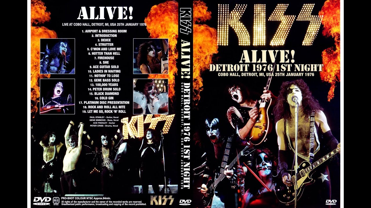 Kiss - 1976-01-25 - Cobo Hall, Detroit MI, USA (VHS RIP)