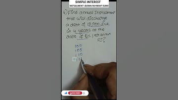 Simple interest-Installment sums shortcuts#ibps #tnpsc