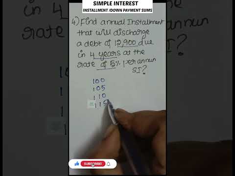 Simple interest-Installment sums