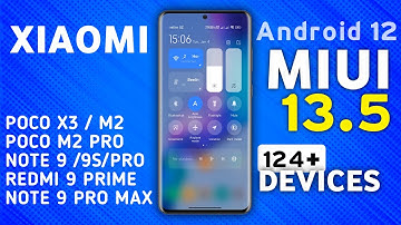 Xiaomi MIUI 13 Android 12 Update for Redmi 9 Power, 9 Prime,Poco M3,M2,Pro,M2,Note 9, 9 Pro,Max