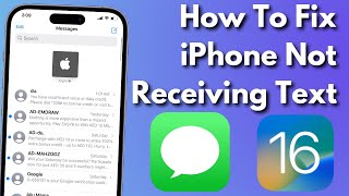 How To Fix iPhone Not Receiving Text Messages in iOS 16