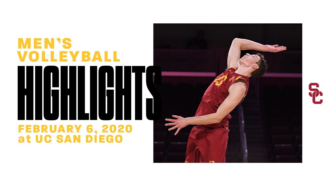 Men's Volleyball USC 1, UCSD 3 Highlights 02/06/20 YouTube