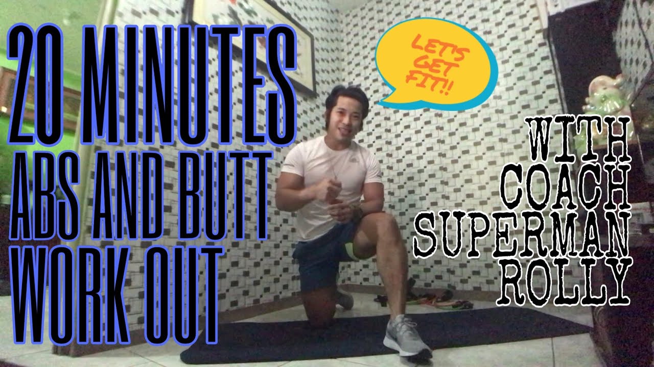 20 minutes abs and butt workout - YouTube