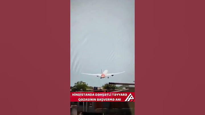 Dəhşətli təyyarə qəzası belə olub