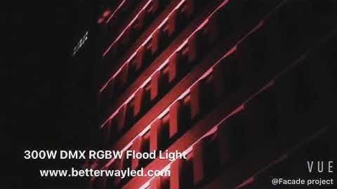Betterway Lighting 300W DMX RGBW Flood Light Project --www.betterwayled.com