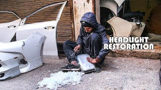 How To Restoration Foggy Car Headlights || Headlight Polishing